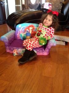 I think she loved the couch from Aunt Hily and the Smith boys!