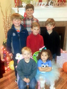 All the cousins at Ashley's party!