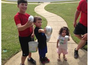 Easter Egg Hunt with Blake and Brooks